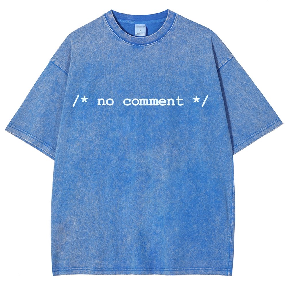 No Comment Vintage Distressed T-shirt