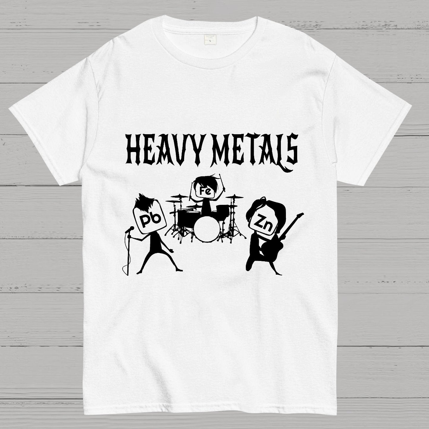 Saying Heavy Metals Rocks Chemistry Geeky T-Shirt
