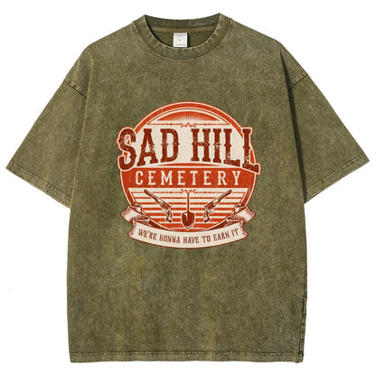 Lonely Hill Cemetery Vintage Distressed T-shirt