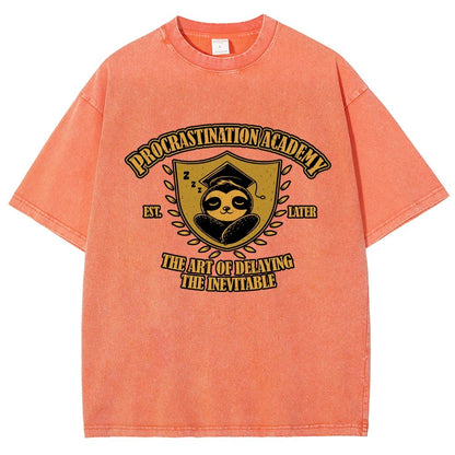 Procrastination Academy Vintage Distressed T-shirt