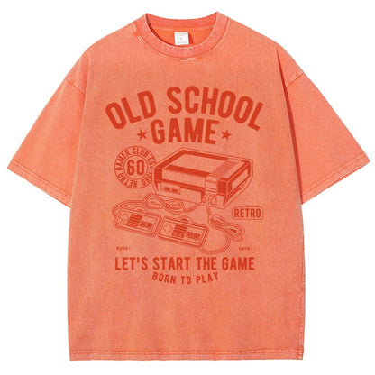 OLD SCHOOL GAME Vintage Distressed T-shirt