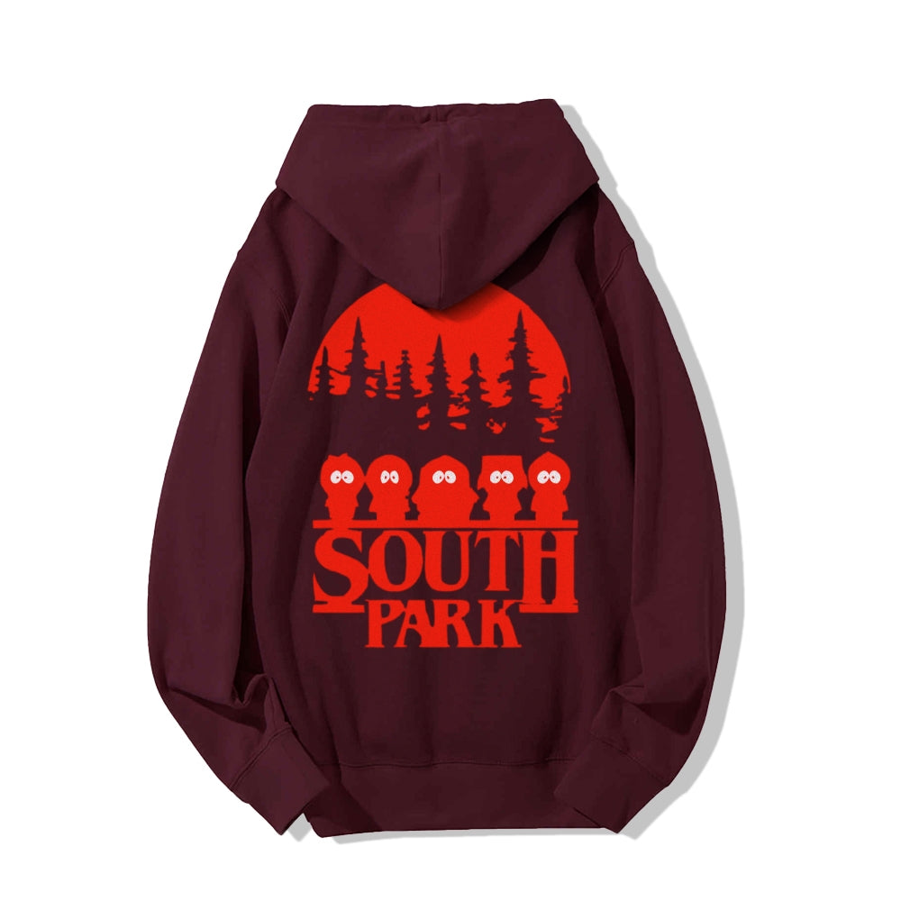 Stranger Park Inspired Art Printed Back Unisex Cotton Hoodie