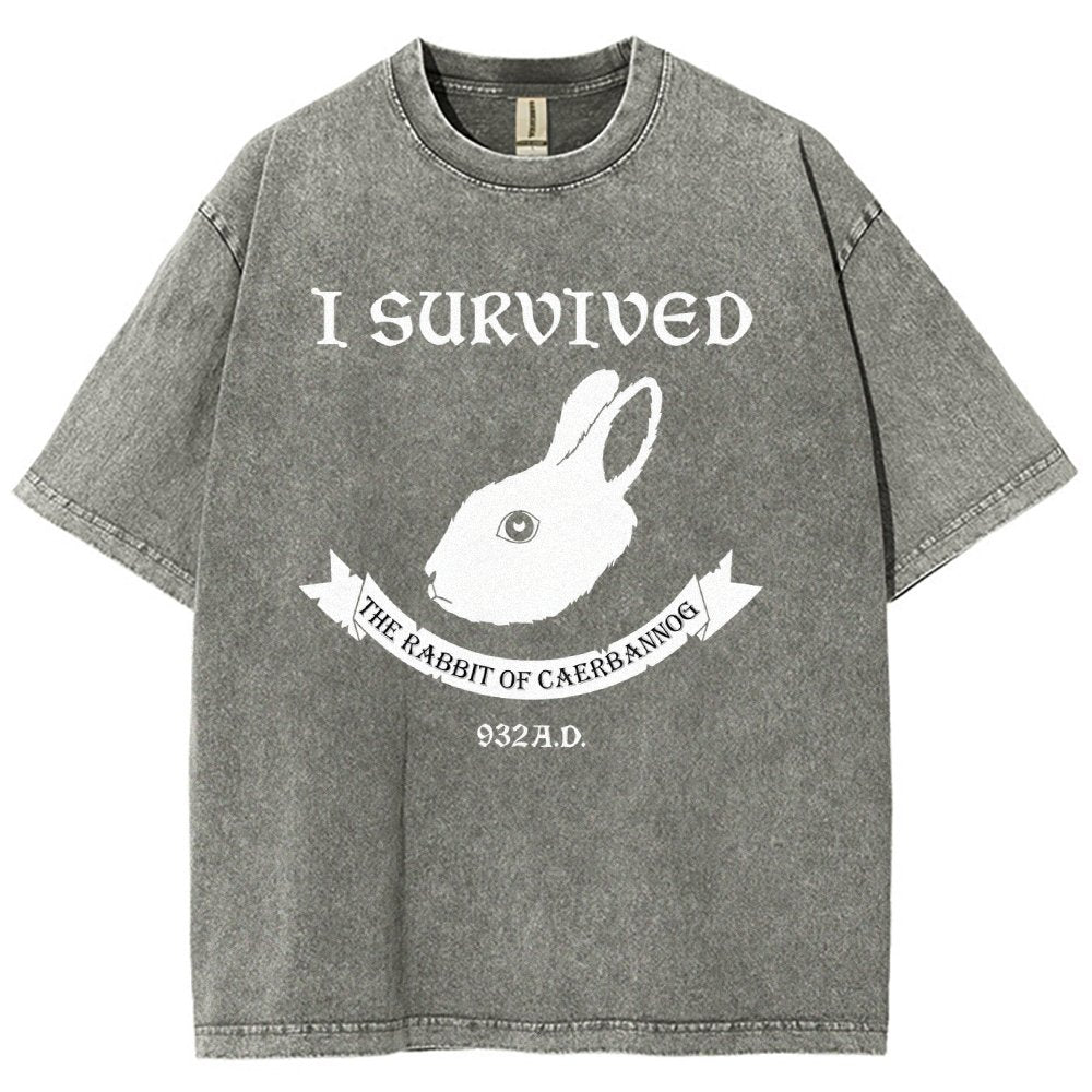 I Survived The Mysterious Rabbit 932A.D Vintage Distressed T-shirt