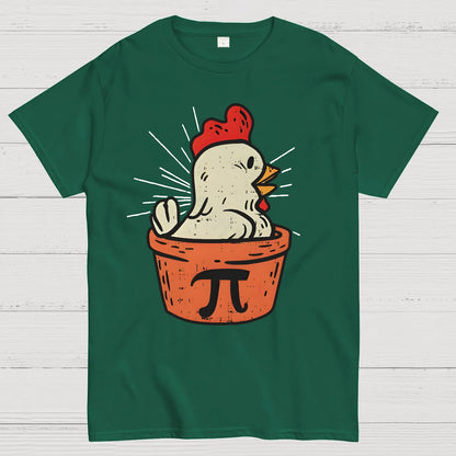 Funny Chicken Pot Pi Geek T-Shirt