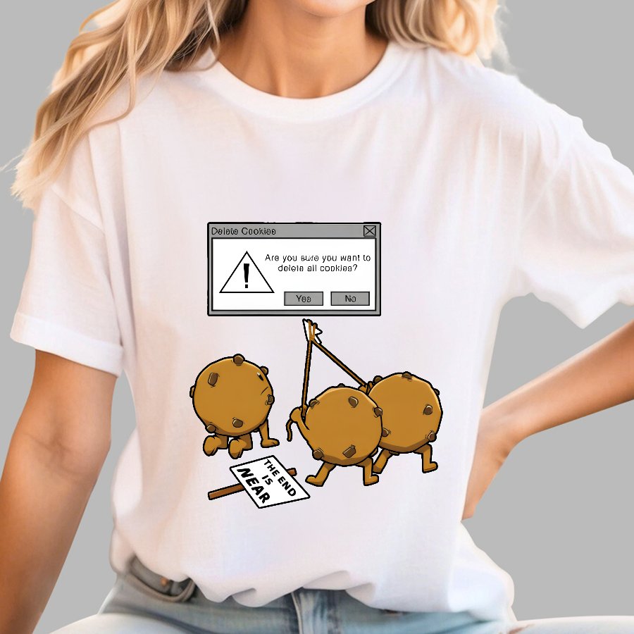 Funny Computer Nerd Geek Cookies Pun Wordplay Nerd T-Shirt