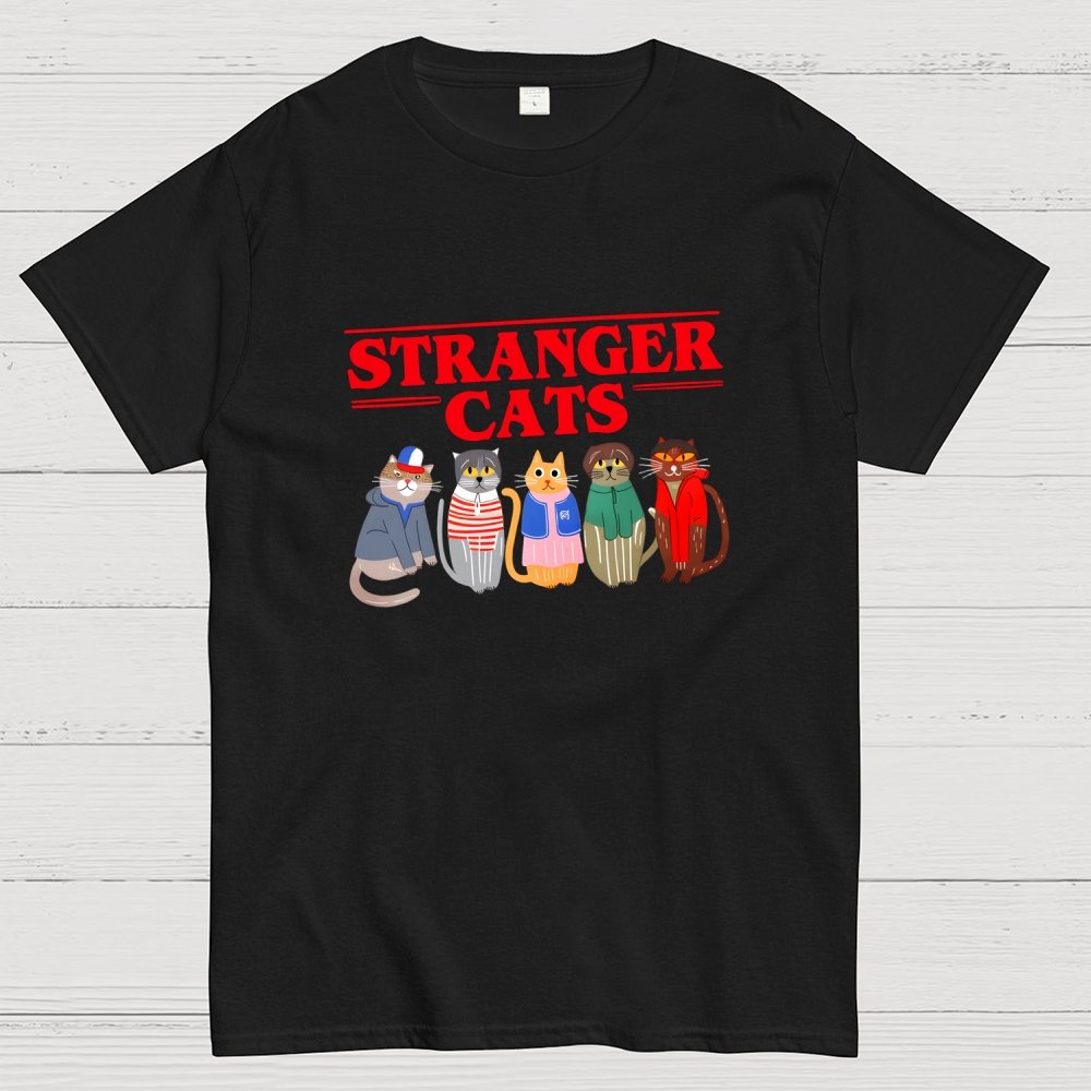 Stranger Cats Geek T-Shirt