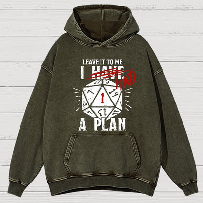 I Had A Plan Nerdy Vintage Distressed Hoodie