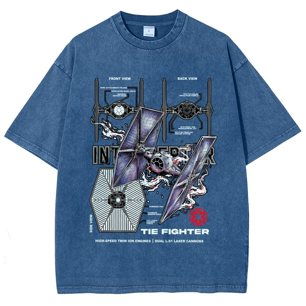 The Interceptor Fighter Vintage Distressed T-shirt