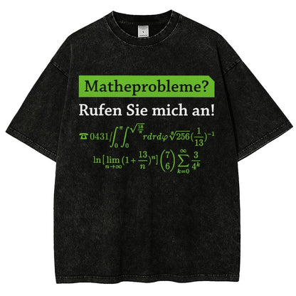Funny Word Matheprobleme Vintage Distressed T-shirt