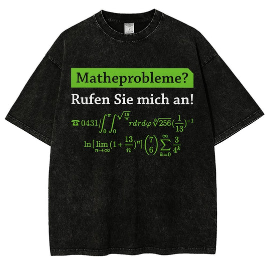 Funny Word Matheprobleme Vintage Distressed T-shirt