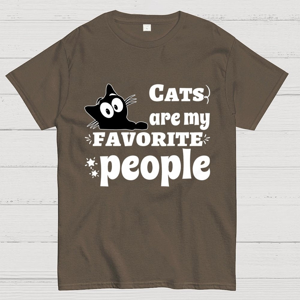 Cats Are My Favorite People Unisex Geek T-Shirt