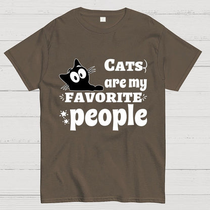Cats Are My Favorite People Unisex Geek T-Shirt