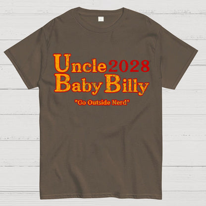 Uncle Baby Billy 28 - Go Outside Nerd Geek T-Shirt