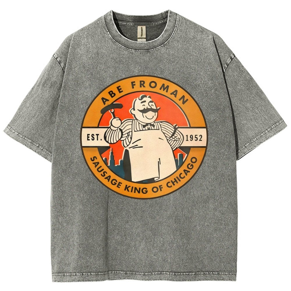 Al Froman - The Sausage Pro of Chicago-1952 Vintage Distressed T-shirt