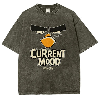 Current Mood Angry Funny Vintage Distressed T-shirt
