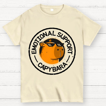 Emotional Support Capybara Geek T-Shirt