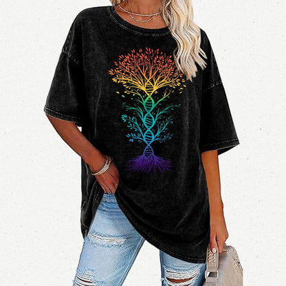 DNA Tree Of Life Science Vintage Distressed T-shirt