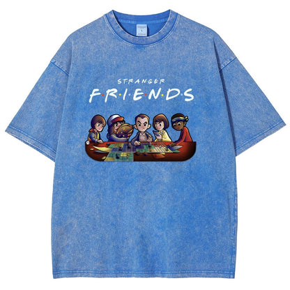Mysterious Friends Vintage Distressed T-shirt