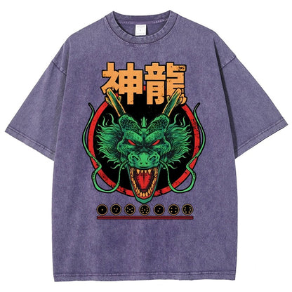 God Dragon Vintage Distressed T-shirt