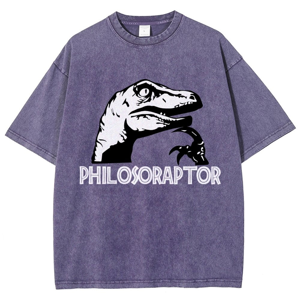 Philosoraptor Vintage Distressed T-shirt