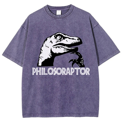 Philosoraptor Vintage Distressed T-shirt
