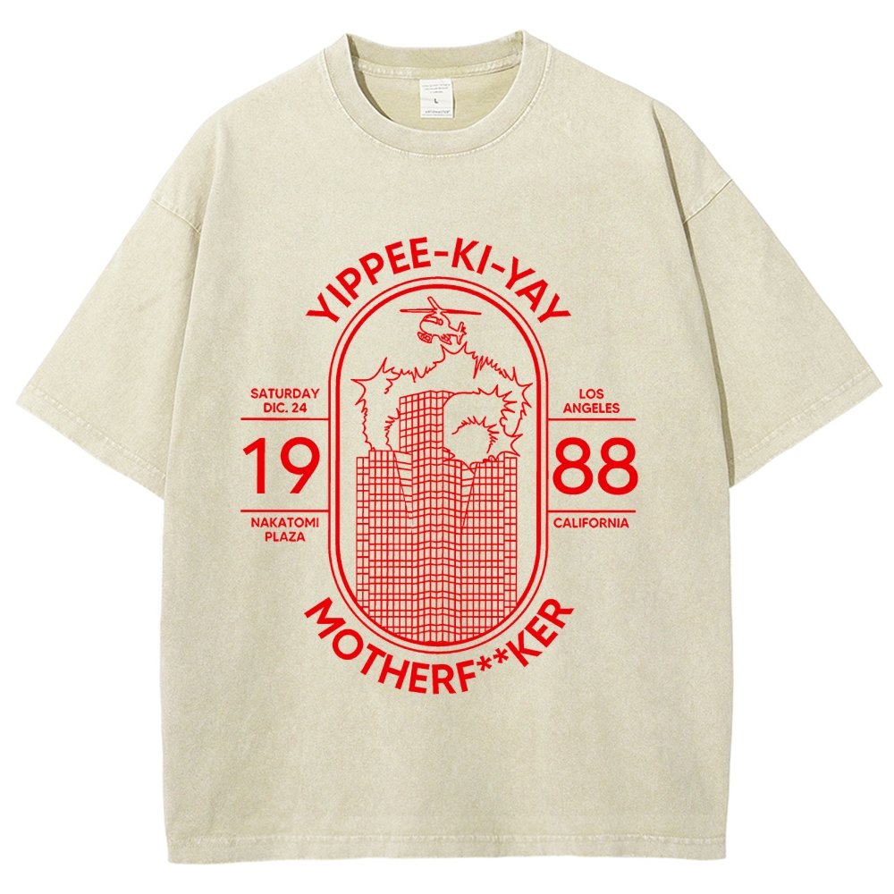 Yippie-ki-yay Vintage Distressed T-shirt