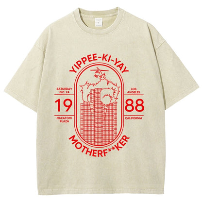 Yippie-ki-yay Vintage Distressed T-shirt
