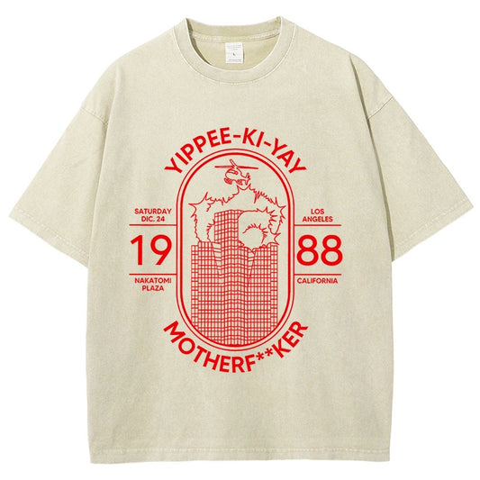 Yippie-ki-yay Vintage Distressed T-shirt
