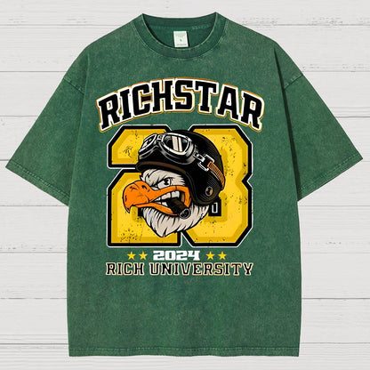 Rich Star Graphic Print Vintage Distressed T-shirt