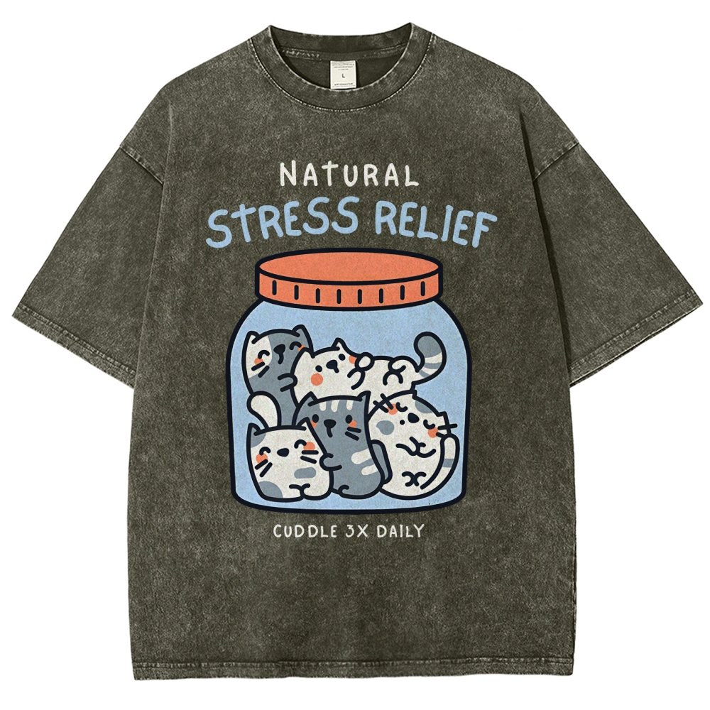 Natural Stress Relief Vintage Distressed T-shirt