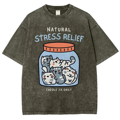 Natural Stress Relief Vintage Distressed T-shirt