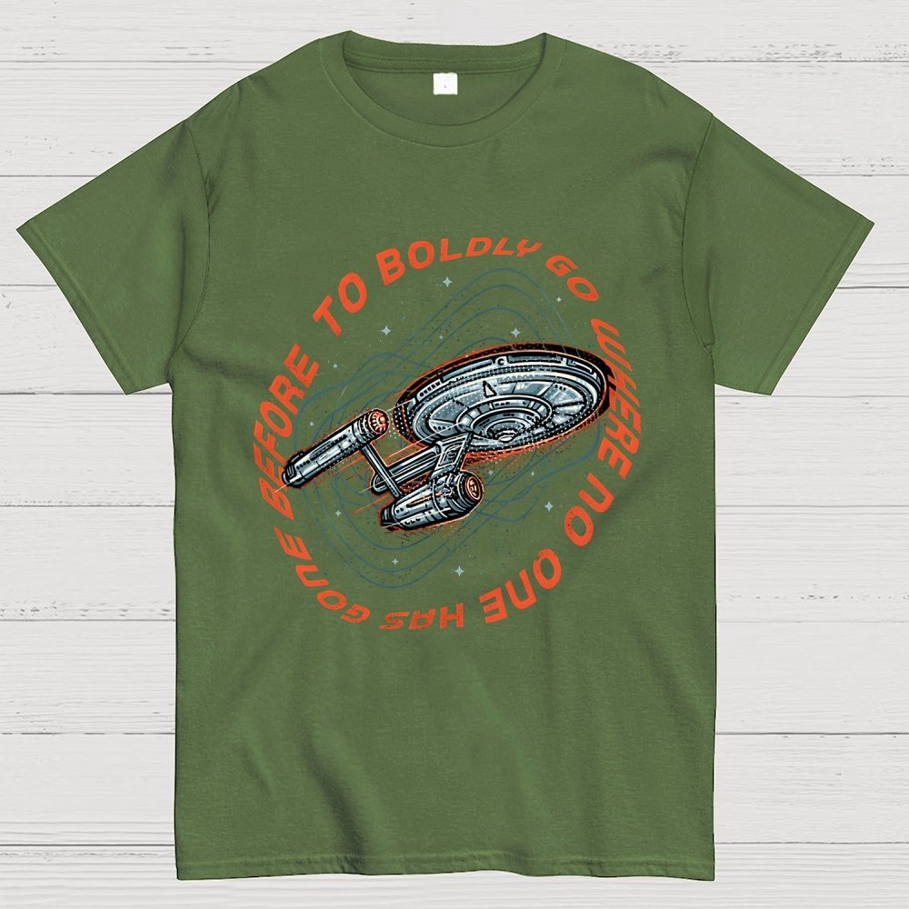To Boldly Go Where No One Has Gone Before Geek T-Shirt