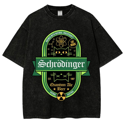 Schrodinger Quantum Ale Beer Vintage Distressed T-shirt
