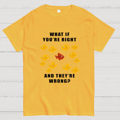 What If You're Right And They're Wrong Geeky T-Shirt