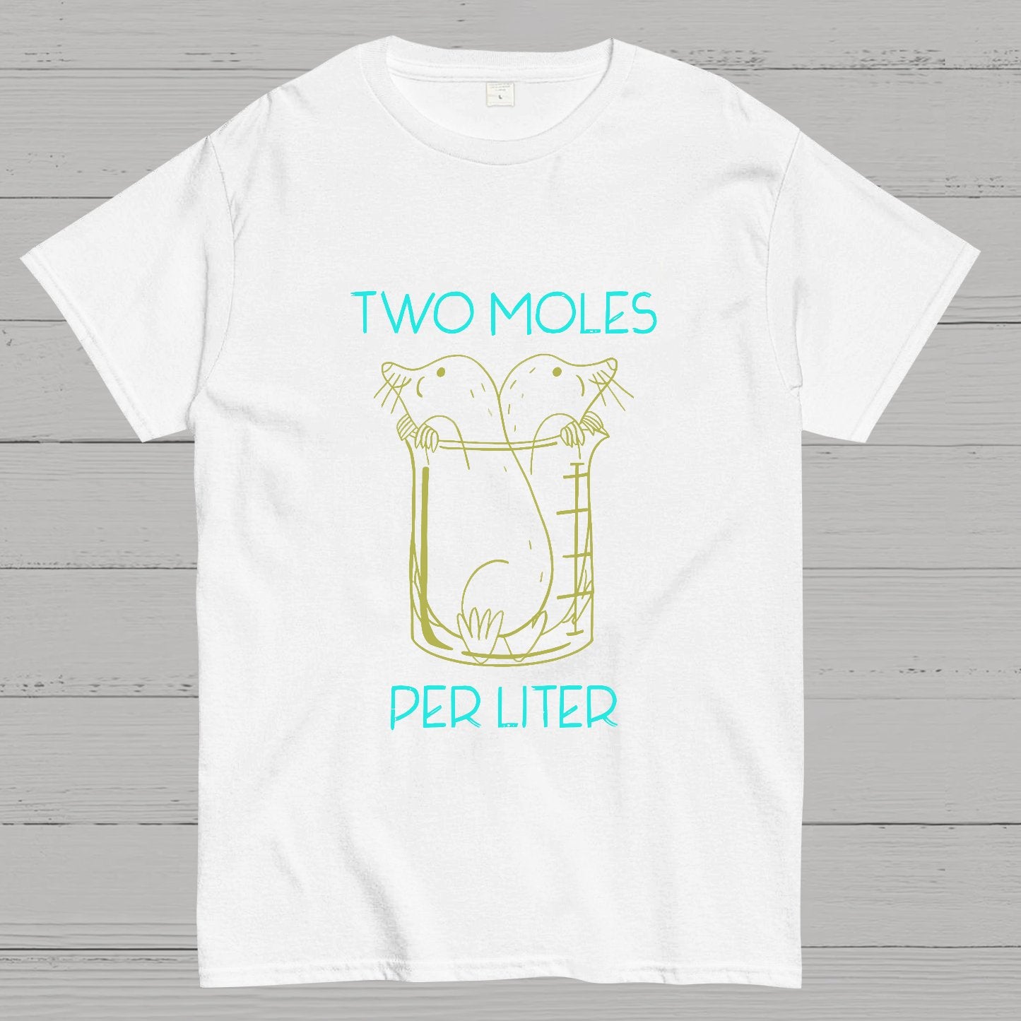 Two Moles Per Liter Chemistry Science Geeky T-Shirt
