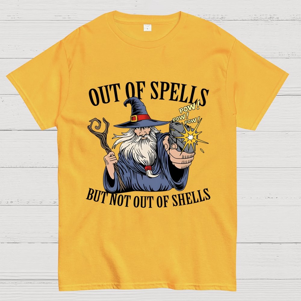 Out of Spells but Not Out of Shells Unisex Geek T-Shirt