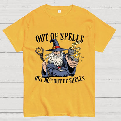 Out of Spells but Not Out of Shells Unisex Geek T-Shirt