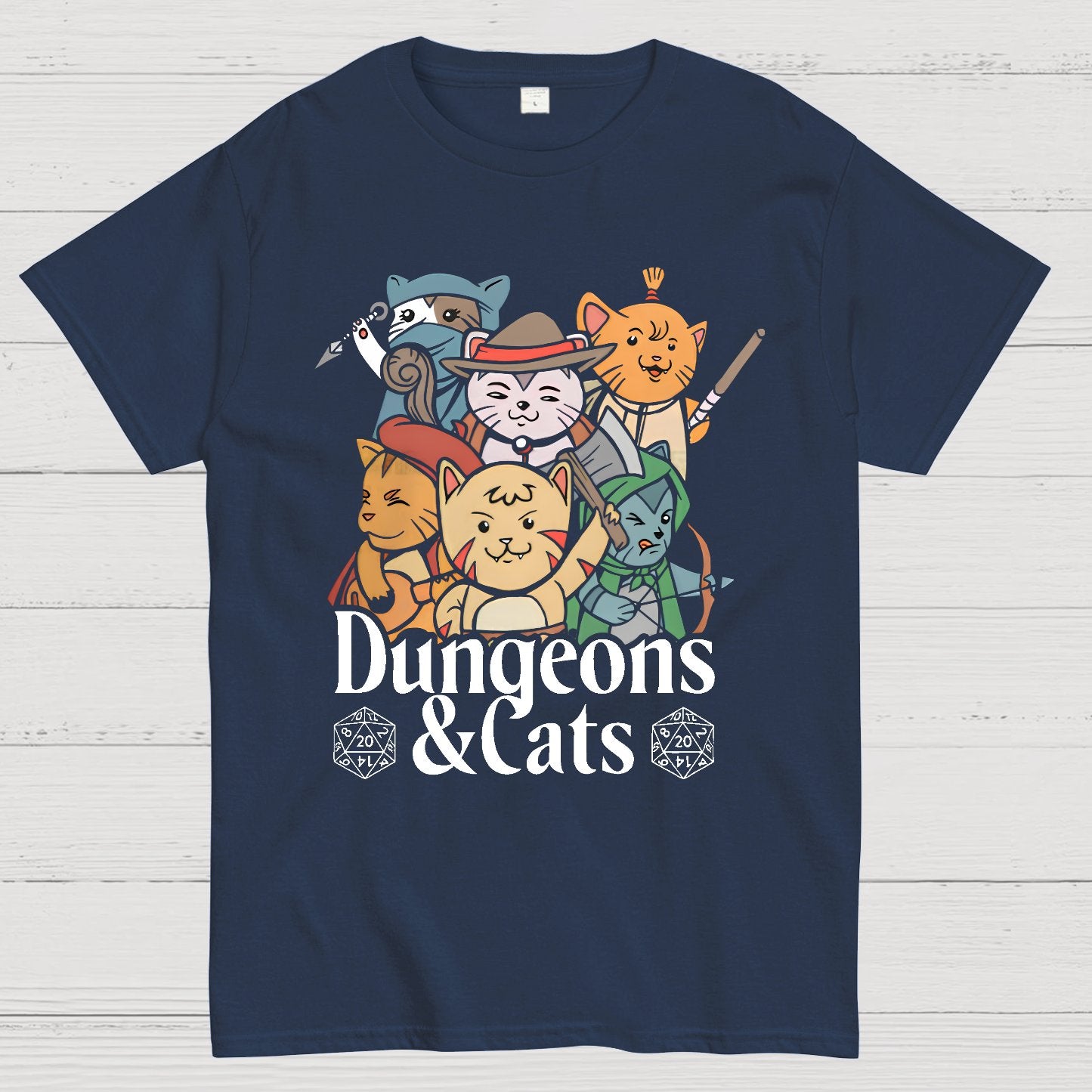 Dungeons and Cats Geeky T-Shirt