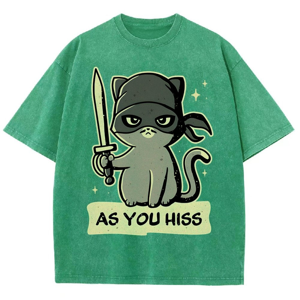 As You Hiss Vintage Distressed T-shirt