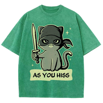 As You Hiss Vintage Distressed T-shirt