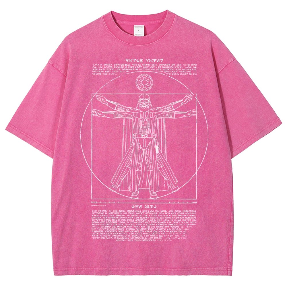 Vitruvian Darkside Vintage Distressed T-shirt