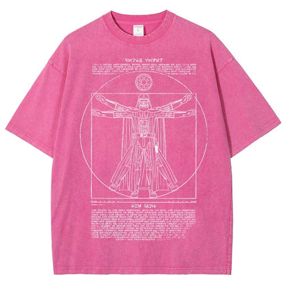 Vitruvian Darkside Vintage Distressed T-shirt
