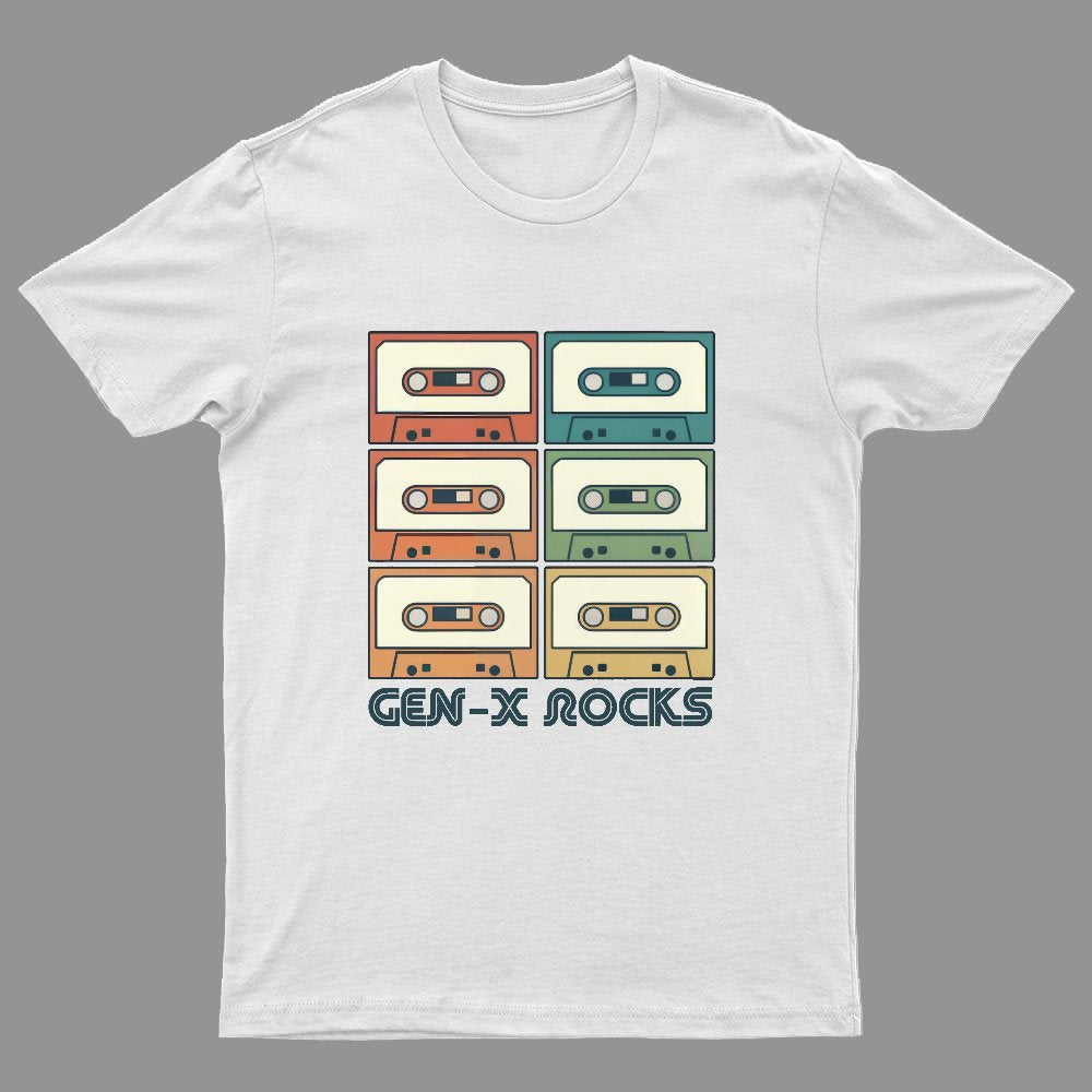 Retro Generation X - Gen X Raised On Hose Water And Neglect Geeky T-Shirt