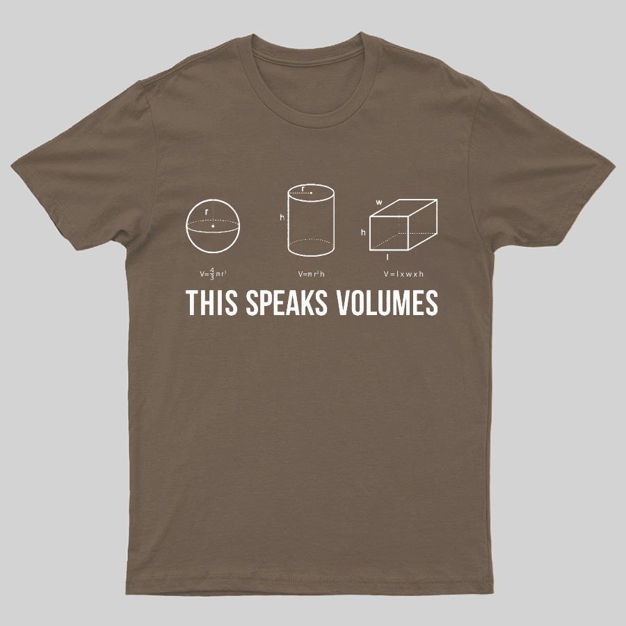This Speaks Volumes Geeky T-Shirt