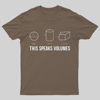This Speaks Volumes Geeky T-Shirt