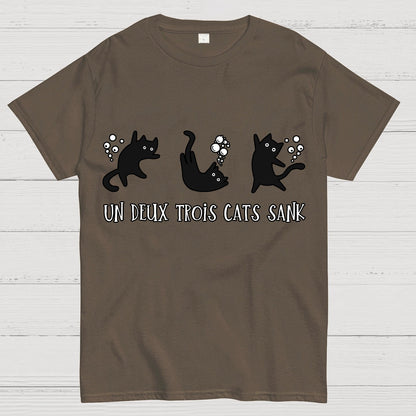 Un Deux Trois Cats Sank Geek T-Shirt