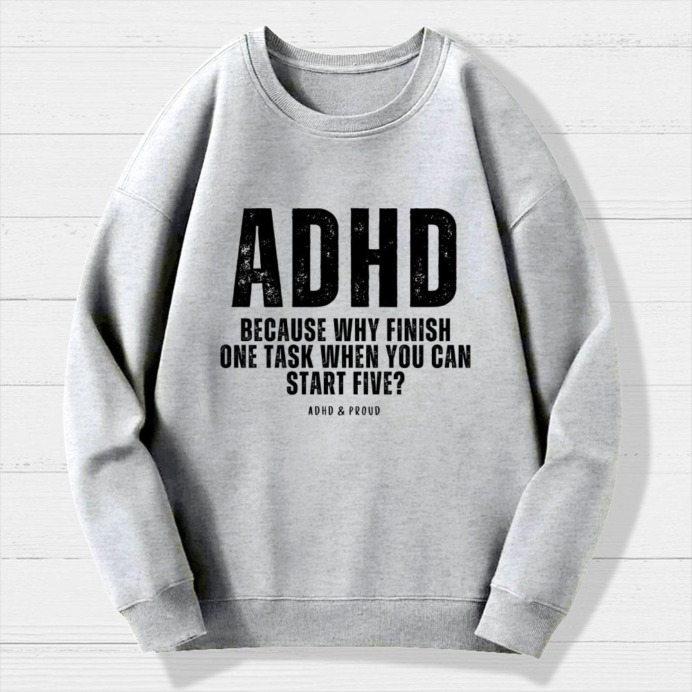 ADHD Geek Cotton Sweatshirt