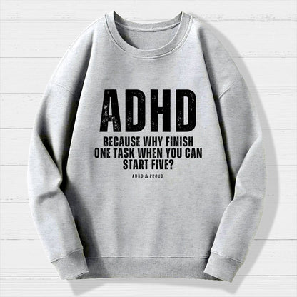 ADHD Geek Cotton Sweatshirt
