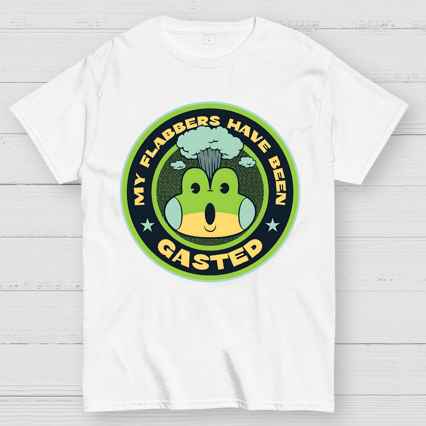 My Flabbers Have Been Gasted Funny Frog Geek T-Shirt