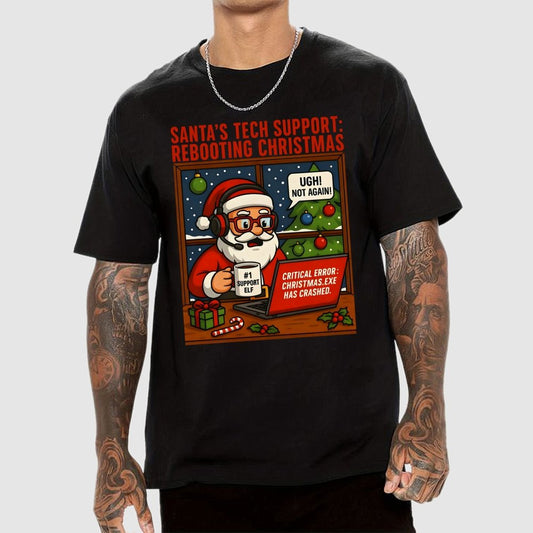 Santa's Tech Support  Geek T-Shirt